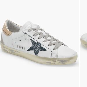 Golden Goose White Sneakers with Black Star